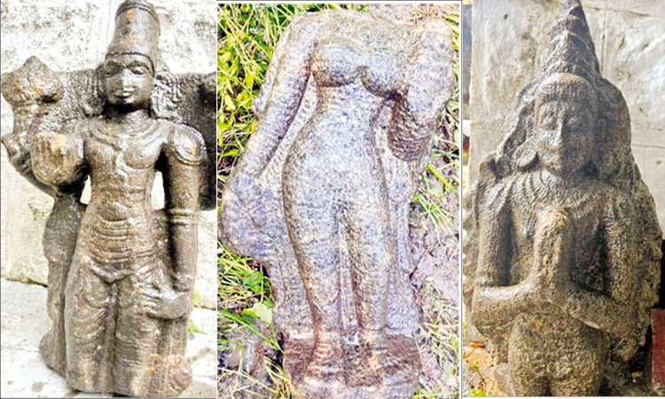 கீழடி அருகே 800 ஆண்டுகள் பழமையான பாண்டியர் கால கோவில் சிலைகள் கண்டெடுப்பு