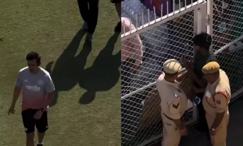 மைதானத்துக்கு வந்த கம்பீர்.. ரசிகர்கள் செய்த செயல்.. போலீசார் அதிரடி நடவடிக்கை