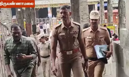 திருவண்ணாமலையில் கார்த்திகை தீபத் திருவிழா - காவல் அதிகாரிகள் ஆய்வு திருவண்ணாமலையில் கார்த்திகை தீபத் திருவிழா - காவல் அதிகாரிகள் ஆய்வு