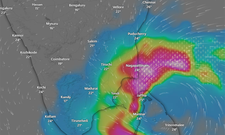 சென்னையிலிருந்து 430 கி.மீ. தொலைவில் ‘டிட்வா புயல்’.. எந்தெந்த மாவட்டங்களுக்கு ‘ரெட் அலர்ட்’..?