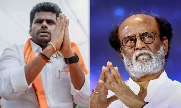 வாழ்நாள் சாதனையாளர் விருது பெற்ற நடிகர் ரஜினிகாந்திற்கு அண்ணாமலை வாழ்த்து