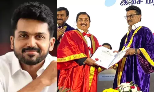 Doctorate for father - Actor Karthi thakns to government