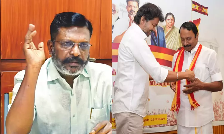 செங்கோட்டையன் தவெகவுக்கு சென்றது பாஜகவின் சித்து விளையாட்டு: திருமாவளவன்