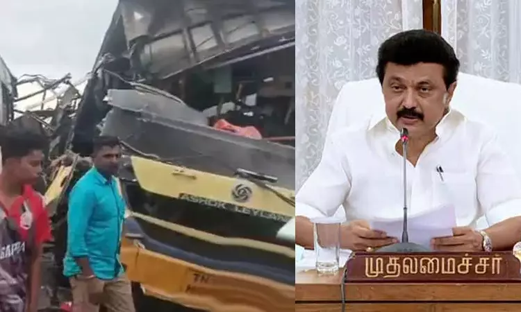 பேருந்துகள் மோதிய விபத்தில் 11 பேர் உயிரிழப்பு: முதல்-அமைச்சர் மு.க.ஸ்டாலின் இரங்கல்