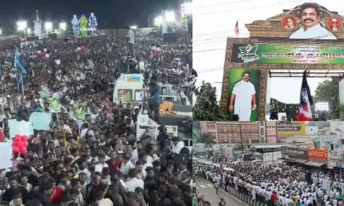 கோபியில் எடப்பாடி பழனிசாமி பிரச்சார கூட்டத்திற்கு வந்த நபர் மயங்கி விழுந்து உயிரிழப்பு