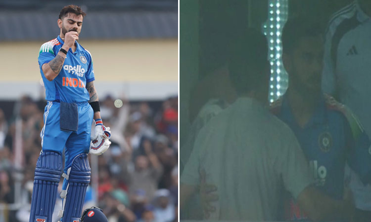 சதமடித்து அசத்திய விராட்.. ஆட்டமிழந்து சென்றதும் ஓய்வறையில் கம்பீர் செய்த செயல்.. வைரல்