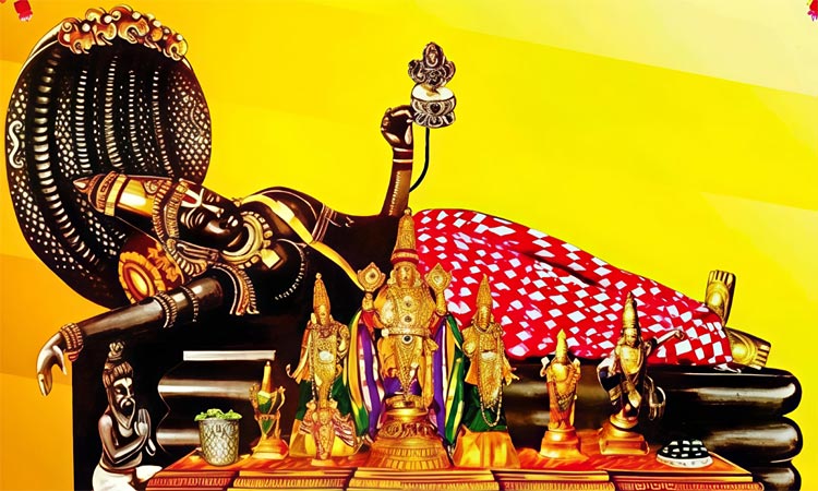 திருவள்ளூர் வீரராகவ பெருமாளுக்கு இன்று முதல் 5ம் தேதி வரை  தங்க கவச அலங்காரம்