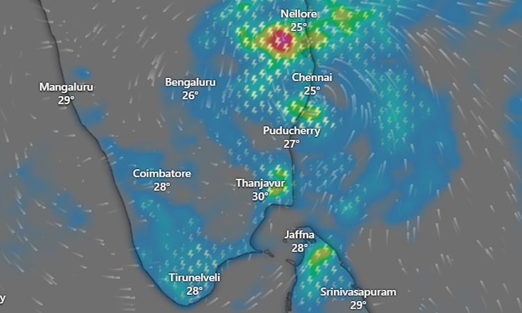 சென்னைக்கு அருகில் நீடிக்கும் காற்றழுத்த தாழ்வு மண்டலம்.. திருவள்ளூர் மாவட்டத்திற்கு ‘ரெட் அலெர்ட்’