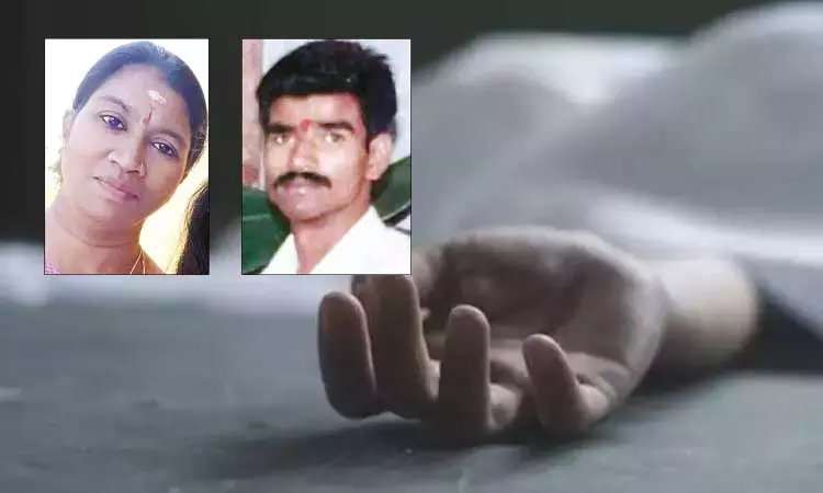 நடத்தையில் சந்தேகம்: பெண்ணை கொன்று கள்ளக்காதலன் தூக்குப்போட்டு தற்கொலை