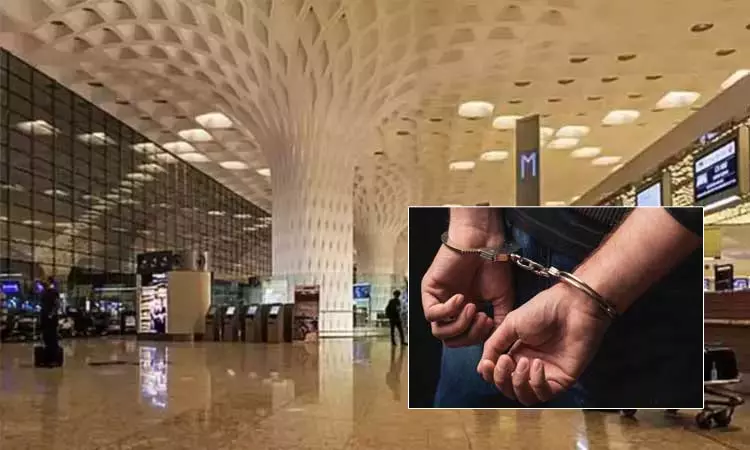 மும்பை விமான நிலையத்தில் ரூ.94 லட்சம் மதிப்பிலான உயர்ரக கஞ்சா பறிமுதல் -  வாலிபர் கைது