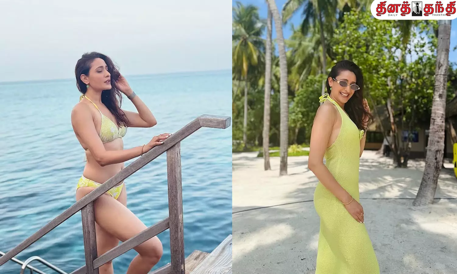 நீச்சல் உடையில் நடிகை பிரக்யா ஜெய்ஸ்வால்.!!