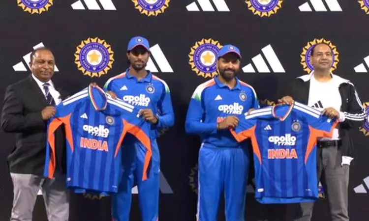 டி20 உலகக்கோப்பைக்கான இந்திய அணியின் ஜெர்சி அறிமுகம்