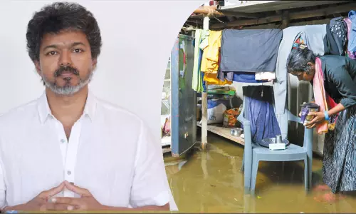 வடிகால் வசதிகள் முடிக்கப்படாததால் மக்கள் துயரம் - விஜய் கண்டனம்