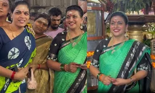 திருவண்ணாமலையில் நடிகை ரோஜா சாமி தரிசனம்