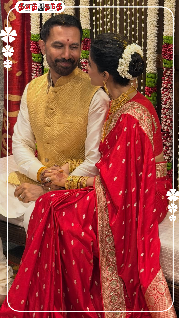 நடிகை சமந்தாவின்  திருமண புகைப்படங்கள்.!!