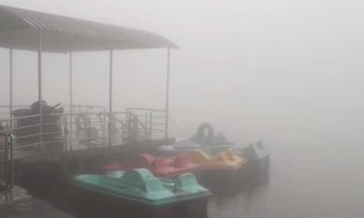 ஏற்காடு மலைப்பகுதியில் நிலவிய மூடுபனி - வாகன ஓட்டிகள் அவதி