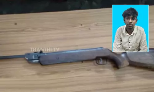 தவறுதலாக சுட்ட ‘ஏர் கன்’ துப்பாக்கி - இளைஞர் படுகாயம்