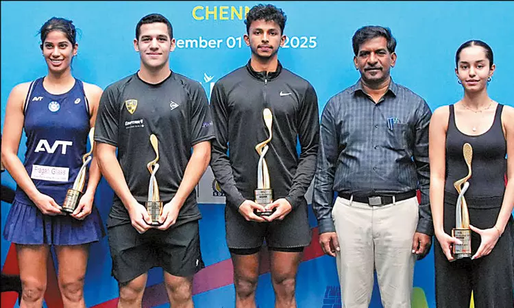 சர்வதேச ஸ்குவாஷ் போட்டி: தமிழக வீரர்  ‘சாம்பியன்’