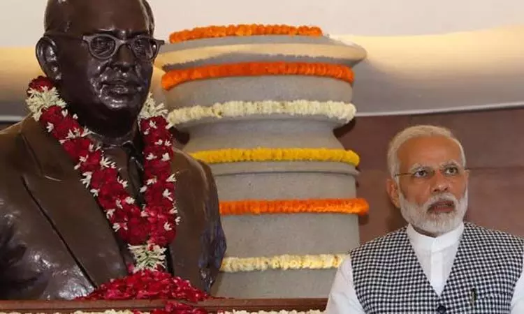 அம்பேத்கர் நினைவு தினம்: பிரதமர் மோடி புகழாரம் அம்பேத்கர் நினைவு தினம்: பிரதமர் மோடி புகழாரம்
