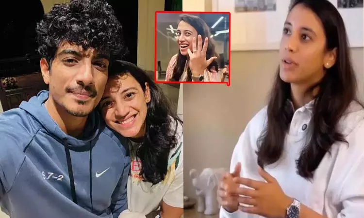 விரலில் நிச்சயதார்த்த மோதிரம் இல்லை..வீடியோ வெளியிட்ட ஸ்மிருதி மந்தனா விரலில் நிச்சயதார்த்த மோதிரம் இல்லை..வீடியோ வெளியிட்ட ஸ்மிருதி மந்தனா