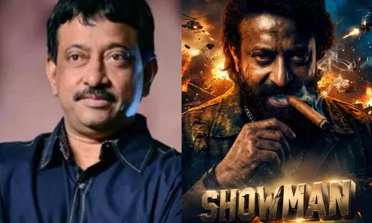 Director Ram Gopal Varma as the hero... First look of the film “Showman” released Director Ram Gopal Varma as the hero... First look of the film “Showman” released