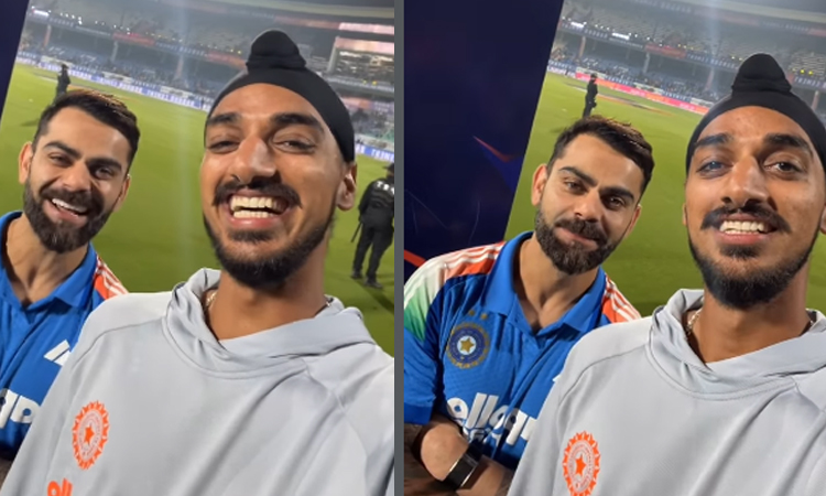 டாஸை வென்றதற்கு நன்றி சொல்லுங்கள் இல்லையெனில்... - அர்ஷ்தீப் சிங்கை கலாய்த்த கோலி