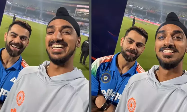 டாஸை வென்றதற்கு நன்றி சொல்லுங்கள் இல்லையெனில்... - அர்ஷ்தீப் சிங்கை கலாய்த்த கோலி