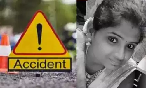 சென்னை: சாலை விபத்தில் இளம்பெண் உயிரிழப்பு