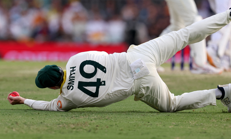 டெஸ்ட் கிரிக்கெட்: டிராவிட்டின் வாழ்நாள் சாதனையை சமன் செய்த ஸ்டீவ் ஸ்மித்