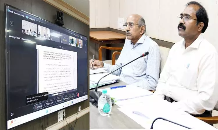 46-வது காவிரி நீர் மேலாண்மை ஆணைய கூட்டம் - டெல்லியில் நடைபெற்றது 46-வது காவிரி நீர் மேலாண்மை ஆணைய கூட்டம் - டெல்லியில் நடைபெற்றது