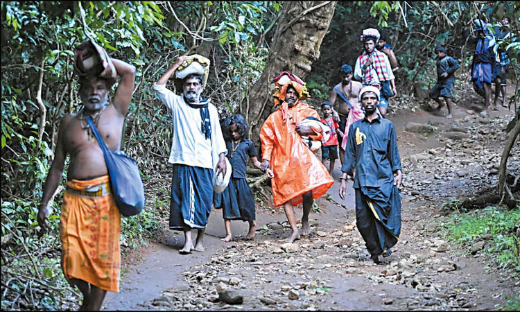 சபரிமலை தரிசனத்துக்கு பாரம்பரிய காட்டு வழி பயணம் வேண்டாம் - அய்யப்ப பக்தர்களுக்கு அறிவுறுத்தல்