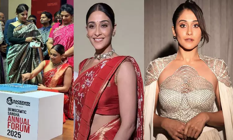 விருது வழங்கும் விழாவில் நடிகை ரெஜினாவுக்கு  இன்ப அதிர்ச்சி அளித்த நிறுவனம்