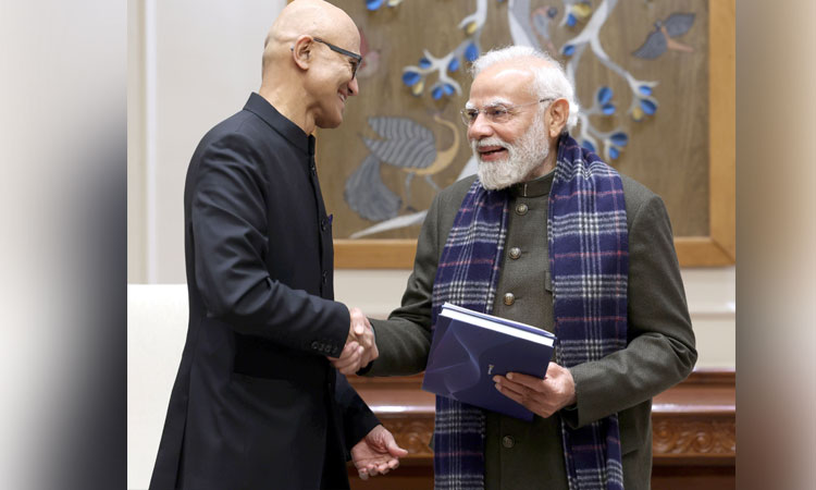 இந்தியாவில் 1.57 லட்சம் கோடி ரூபாய் மைக்ரோசாப்ட் முதலீடு; வாய்ப்பளித்த பிரதமருக்கு நன்றி - சத்யா நாதெல்லா