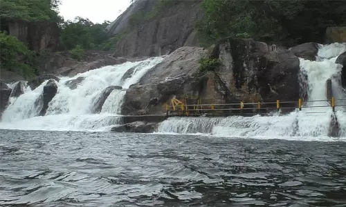 மணிமுத்தாறு அருவியில் நீர்வரத்து அதிகரிப்பு: சுற்றுலா பயணிகள் குளிக்க தடை மணிமுத்தாறு அருவியில் நீர்வரத்து அதிகரிப்பு: சுற்றுலா பயணிகள் குளிக்க தடை