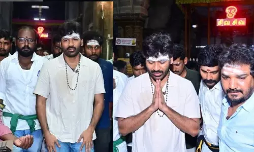 Actor Dhanush had darshan of Lord Shiva at Nellaiappar temple Actor Dhanush had darshan of Lord Shiva at Nellaiappar temple