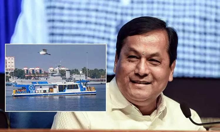 இந்தியாவின் முதல் ஹைட்ரஜன் எரிபொருள் கப்பல் - மத்திய மந்திரி சர்பானந்த சோனோவால் கொடியசைத்து தொடங்கி வைத்தார் இந்தியாவின் முதல் ஹைட்ரஜன் எரிபொருள் கப்பல் - மத்திய மந்திரி சர்பானந்த சோனோவால் கொடியசைத்து தொடங்கி வைத்தார்