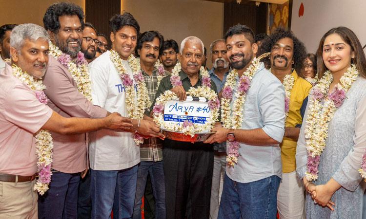 ஆர்யாவின் 40வது படத்தின் படப்பிடிப்பு பூஜை