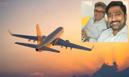 அபுதாபி சென்ற விமானம்: நடுவானில் பணியாளருக்கு திடீர் உடல் நலக்குறைவு - உயிரை காப்பாற்றிய தமிழக மருத்துவர்கள் அபுதாபி சென்ற விமானம்: நடுவானில் பணியாளருக்கு திடீர் உடல் நலக்குறைவு - உயிரை காப்பாற்றிய தமிழக மருத்துவர்கள்