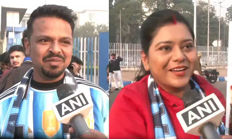 மெஸ்ஸியை பார்க்கும் ஆவலில்... தேன் நிலவை ரத்து செய்து விட்டு வந்த புதுமண தம்பதி