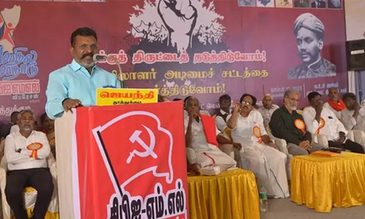 சிலர் கட்சி தொடங்கிய உடனே நான்தான் முதல்வர் என்று கூறுகிறார்கள்: திருமாவளவன் பேச்சு சிலர் கட்சி தொடங்கிய உடனே நான்தான் முதல்வர் என்று கூறுகிறார்கள்: திருமாவளவன் பேச்சு