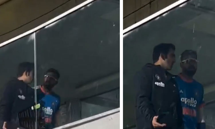 கம்பீர் - ஹர்திக் பாண்ட்யா இடையே வாக்குவாதம்..? வீடியோ வெளியாகி பரபரப்பு