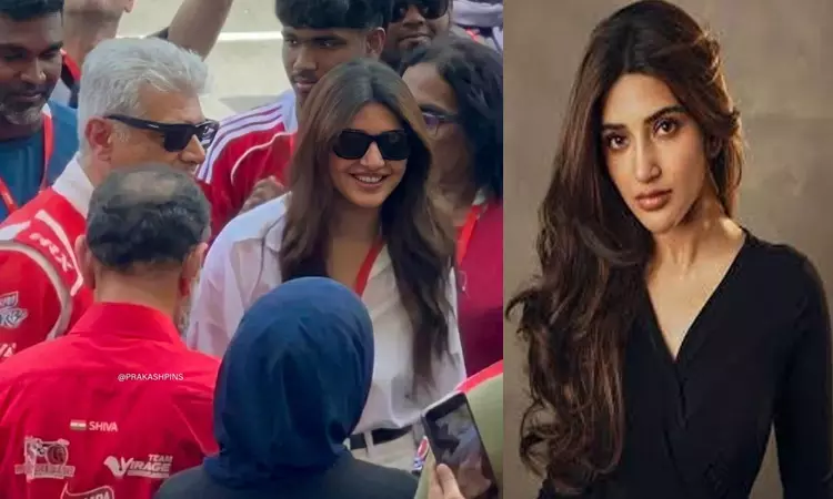 அஜித்துடன் செல்பி எடுத்த நடிகை ஸ்ரீலீலா அஜித்துடன் செல்பி எடுத்த நடிகை ஸ்ரீலீலா