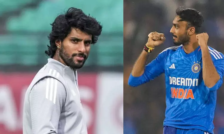 அக்சர் படேல் 3-வது வரிசையில் பேட்டிங் செய்ய களமிறங்கியது ஏன்..? திலக் வர்மா விளக்கம் அக்சர் படேல் 3-வது வரிசையில் பேட்டிங் செய்ய களமிறங்கியது ஏன்..? திலக் வர்மா விளக்கம்