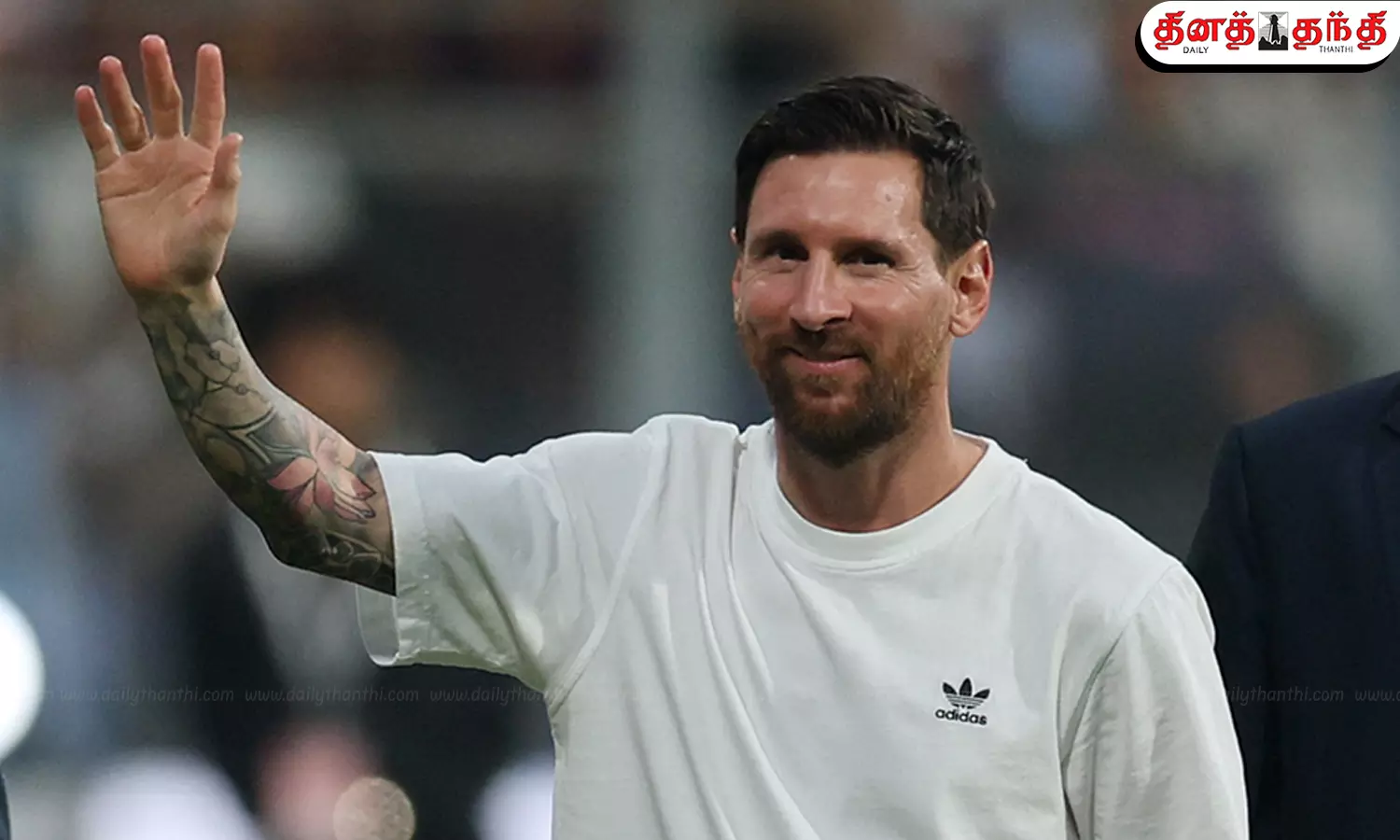 இந்தியா வந்த கால்பந்து ஜாம்பவான் மெஸ்ஸி..செல்லும் இடமெல்லாம் உற்சாக வரவேற்பு!