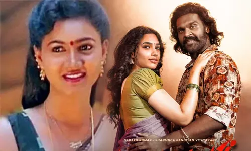 Heroine of Kombuseevi Dharnika is the daughter of the actress who played the teacher in the film “Nattamai”.