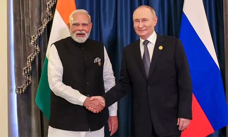 இந்தியாவுடனான ராணுவ ஒப்பந்த சட்டத்தில் ரஷிய அதிபர் புதின் கையெழுத்து இந்தியாவுடனான ராணுவ ஒப்பந்த சட்டத்தில் ரஷிய அதிபர் புதின் கையெழுத்து