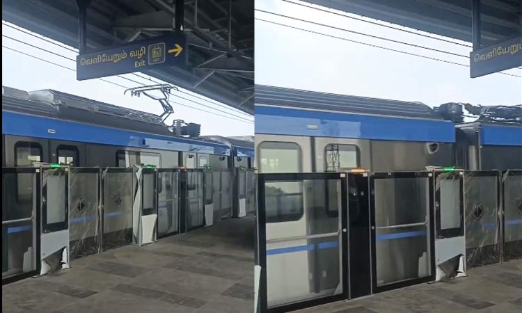 சென்னை மெட்ரோ ரெயில் நிலையங்களில் புதிய வசதி: நடைமேடை தடுப்பு கதவுகள் அமைப்பு