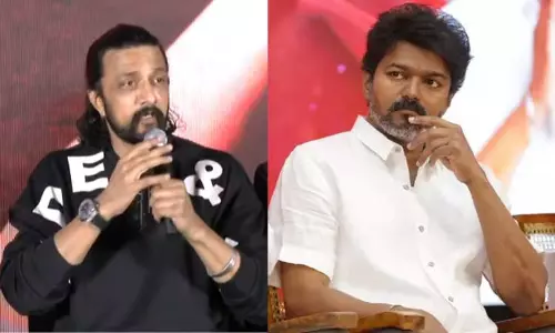 பத்திரிக்கையாளர் சந்திப்பில் விஜயின் அரசியல் குறித்த கேள்வி?- நடிகர் கிச்சா சுதீப் பதில்