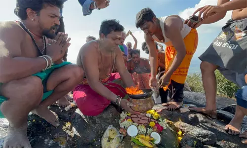 தீபத் திருவிழா நிறைவு.. மகா தீபம் ஏற்றப்பட்ட மலையில் பிராயச்சித்த பூஜை