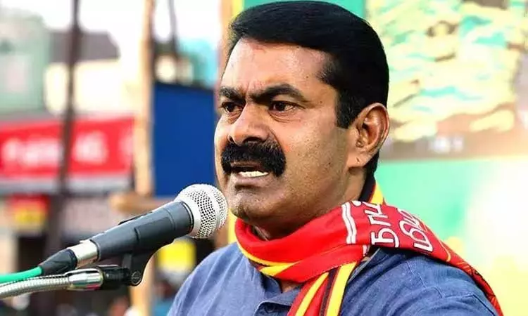 மணல் திருட்டுக்கு எதிராக போராடிய 22 விவசாயிகள் மீது பொய் வழக்கு - சீமான் குற்றச்சாட்டு மணல் திருட்டுக்கு எதிராக போராடிய 22 விவசாயிகள் மீது பொய் வழக்கு - சீமான் குற்றச்சாட்டு